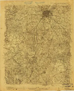 1905 Charlotte, NC  - North Carolina - USGS Topographic Map