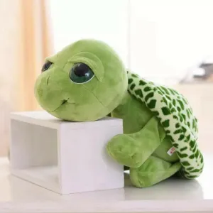 20CM Cute Baby Super Green Big Eyes Stuffed Tortoise Turtle Animal Plush Baby Toy Gift