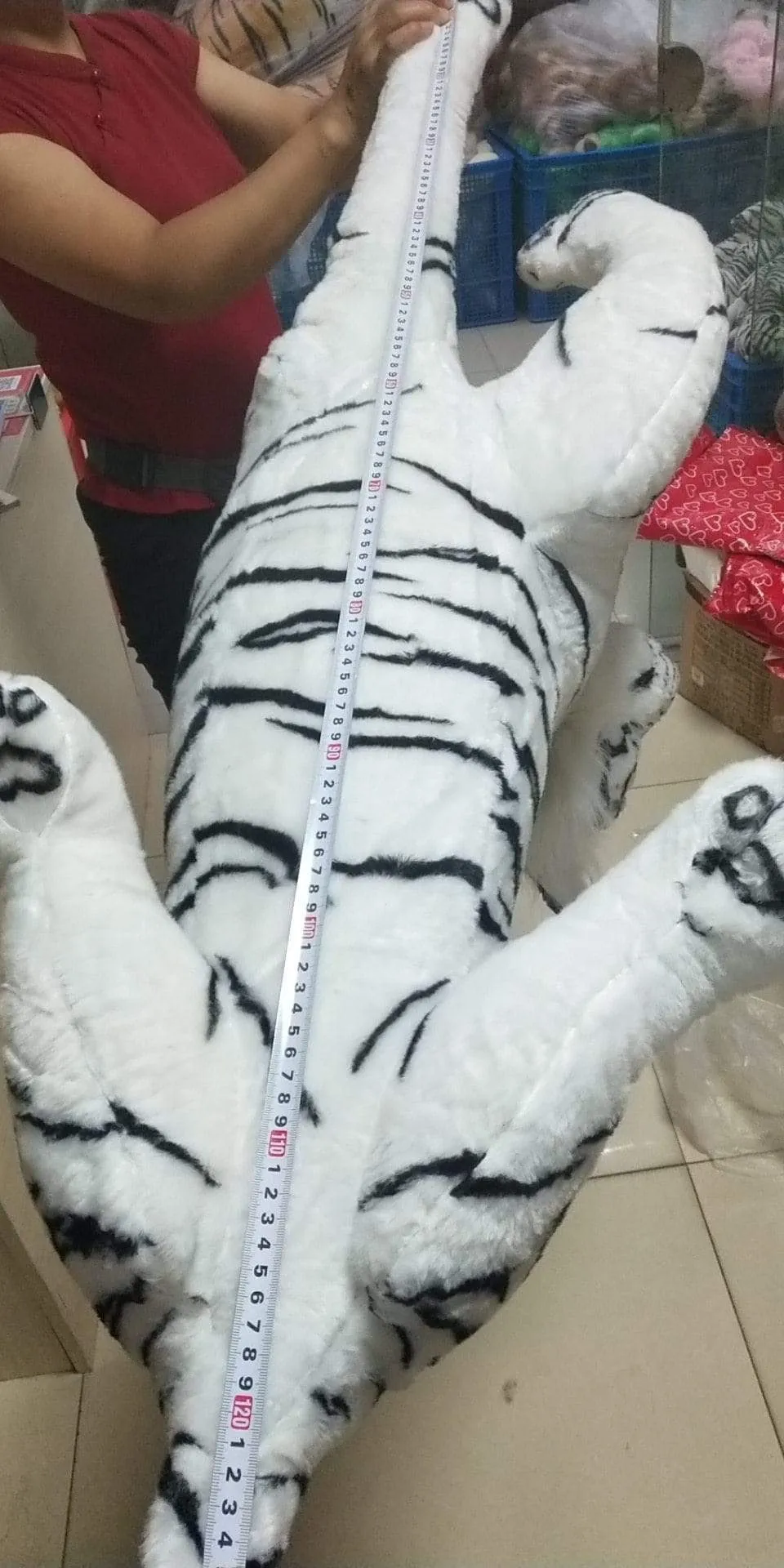 30-120cm Big Leopard Panther Plush Toys Giant White Tiger Black Panther Soft Stuffed Animal Pillow Animal Doll Toys For Children