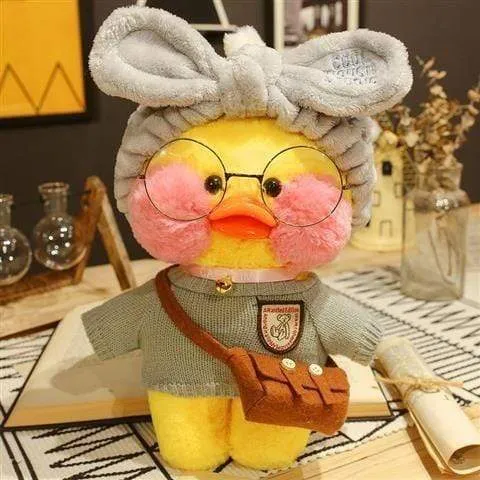 30cm Pink Lalafanfan Kawaii Coffee Mimi Yellow Duck Cute Plush Toy Stuffed Soft Animal Doll Doll Children Kawaii Plush Toy Doll