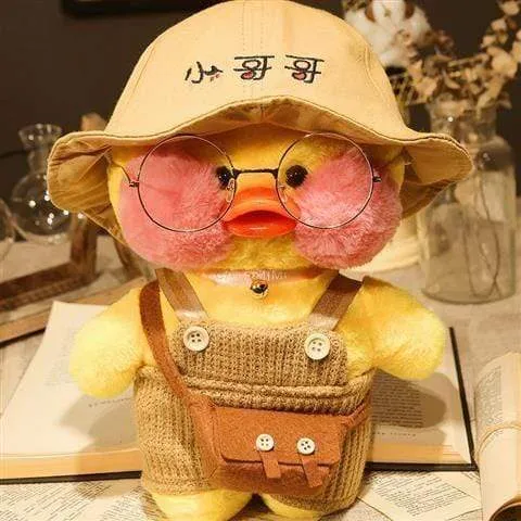 30cm Pink Lalafanfan Kawaii Coffee Mimi Yellow Duck Cute Plush Toy Stuffed Soft Animal Doll Doll Children Kawaii Plush Toy Doll