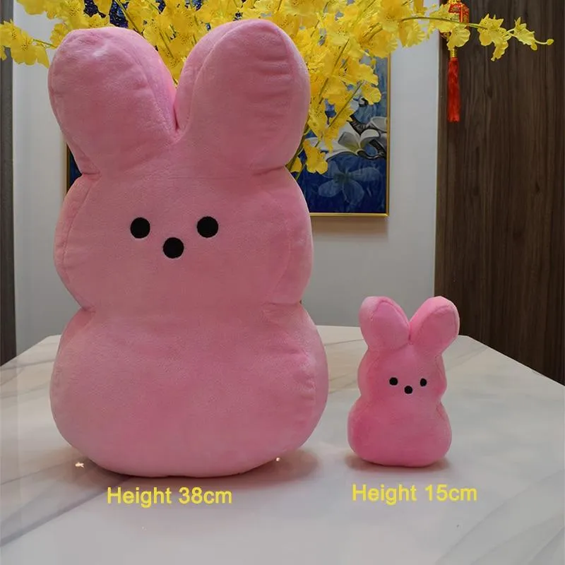 38cm 15cm peeps plush bunny rabbit peep Easter Toys Simulation Stuffed Animal Doll for Kids Children Soft Pillow Gifts girl toy