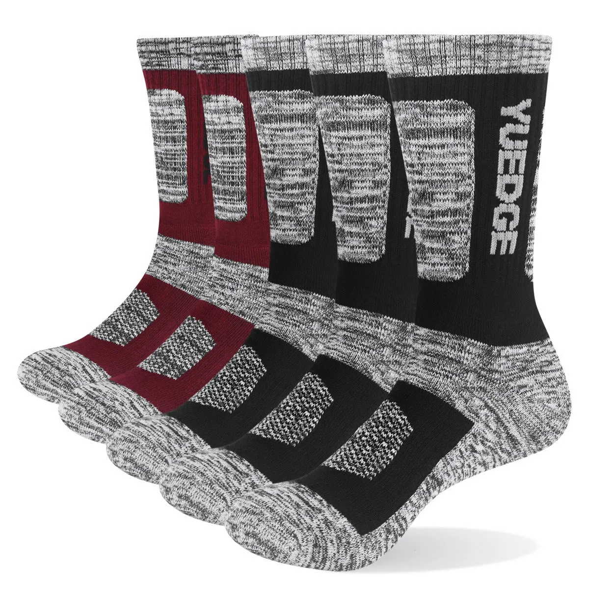 5 Pairs Of Men's Comfortable Breathable Pure Cotton Socks