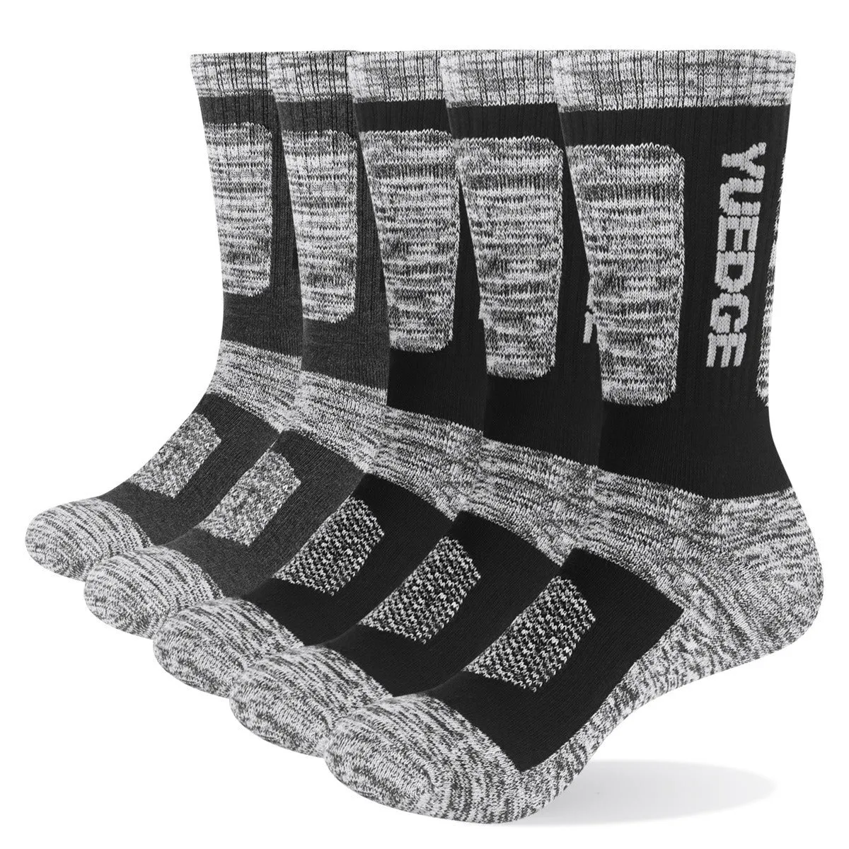 5 Pairs Of Men's Comfortable Breathable Pure Cotton Socks