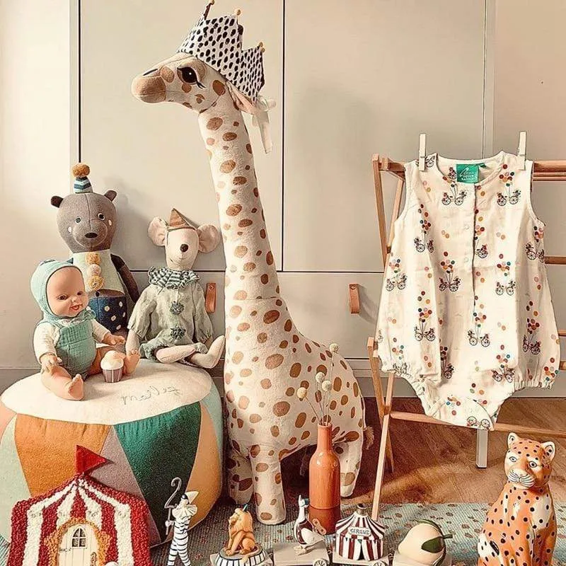 67cm Big Size Simulation Giraffe Plush Toys Soft Stuffed Animal Giraffe Sleeping Doll Toy For Boys Girls Birthday Gift Kids Toy