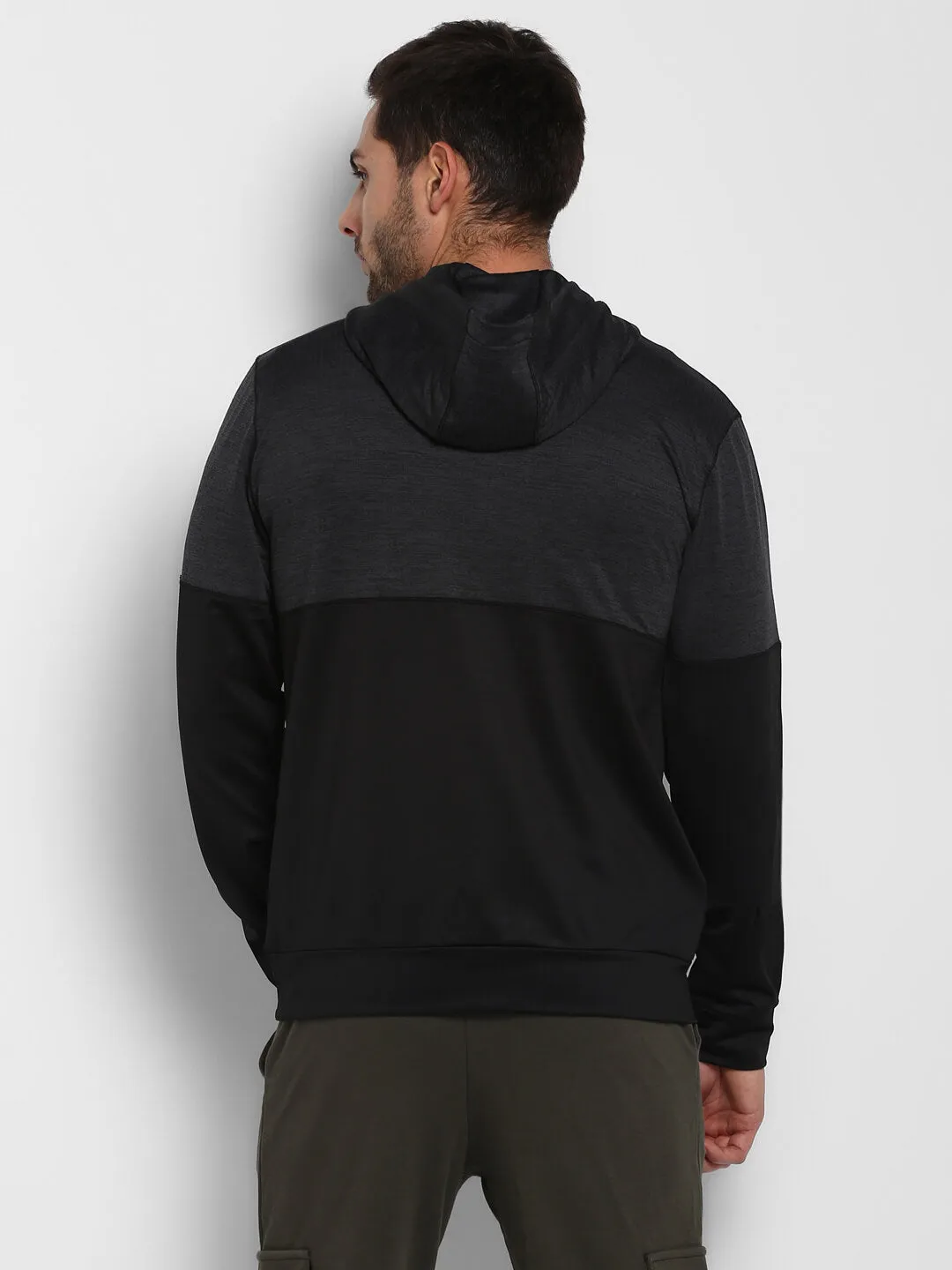 Abercio Men Black Hoodie