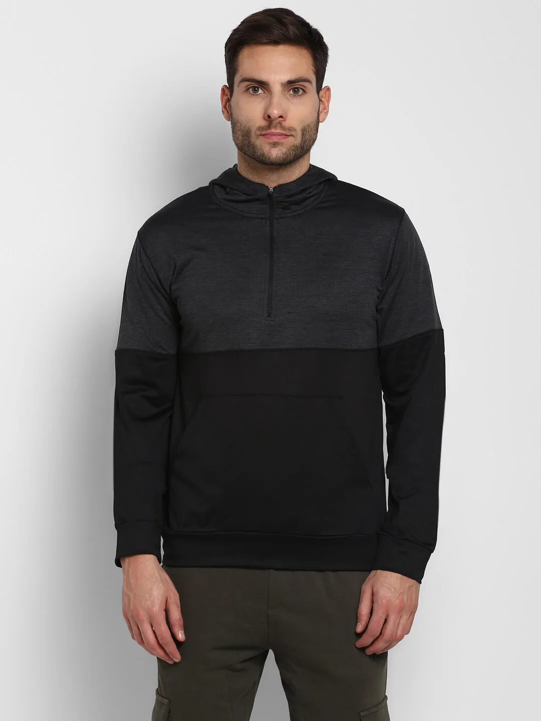 Abercio Men Black Hoodie