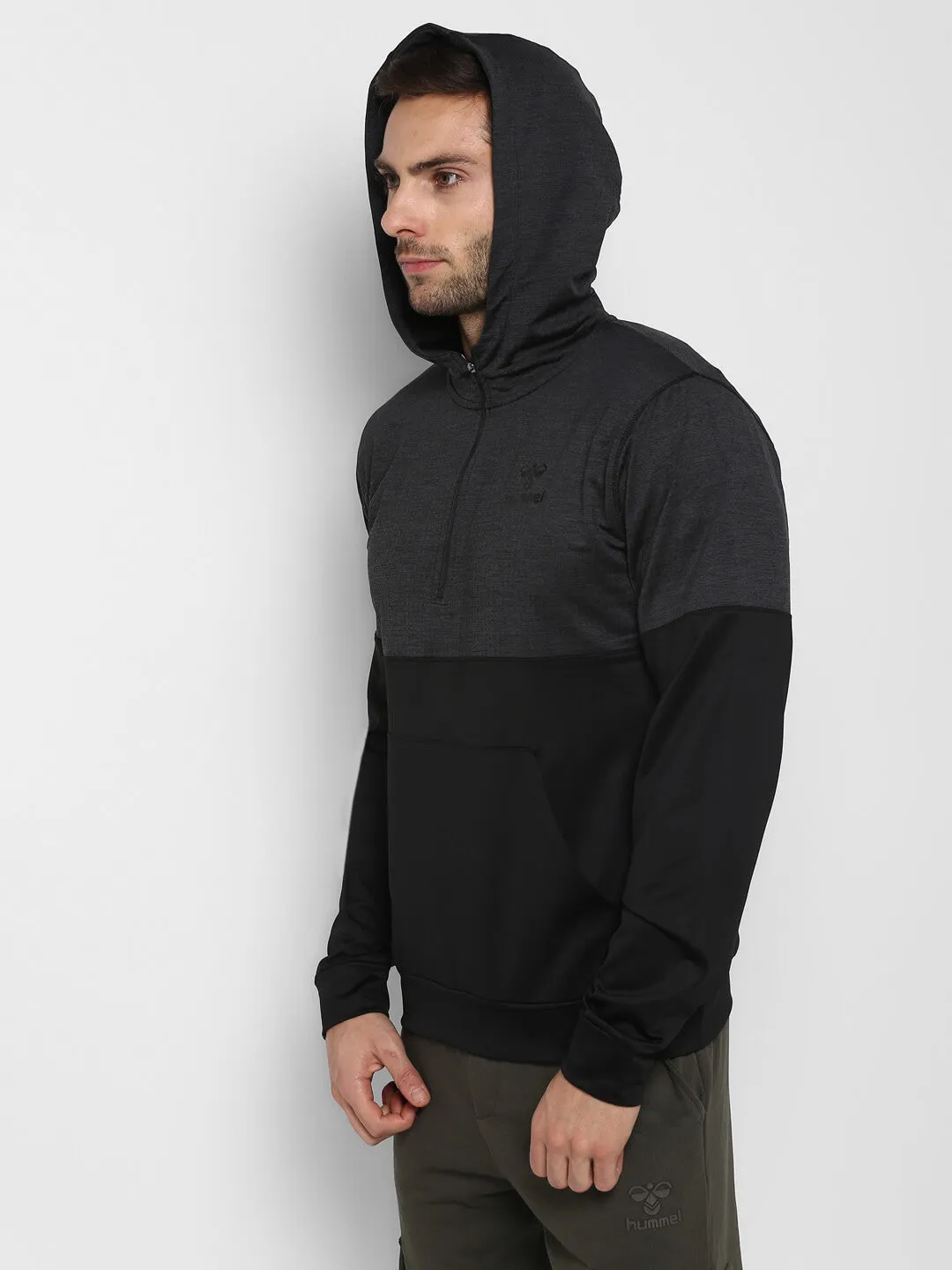 Abercio Men Black Hoodie