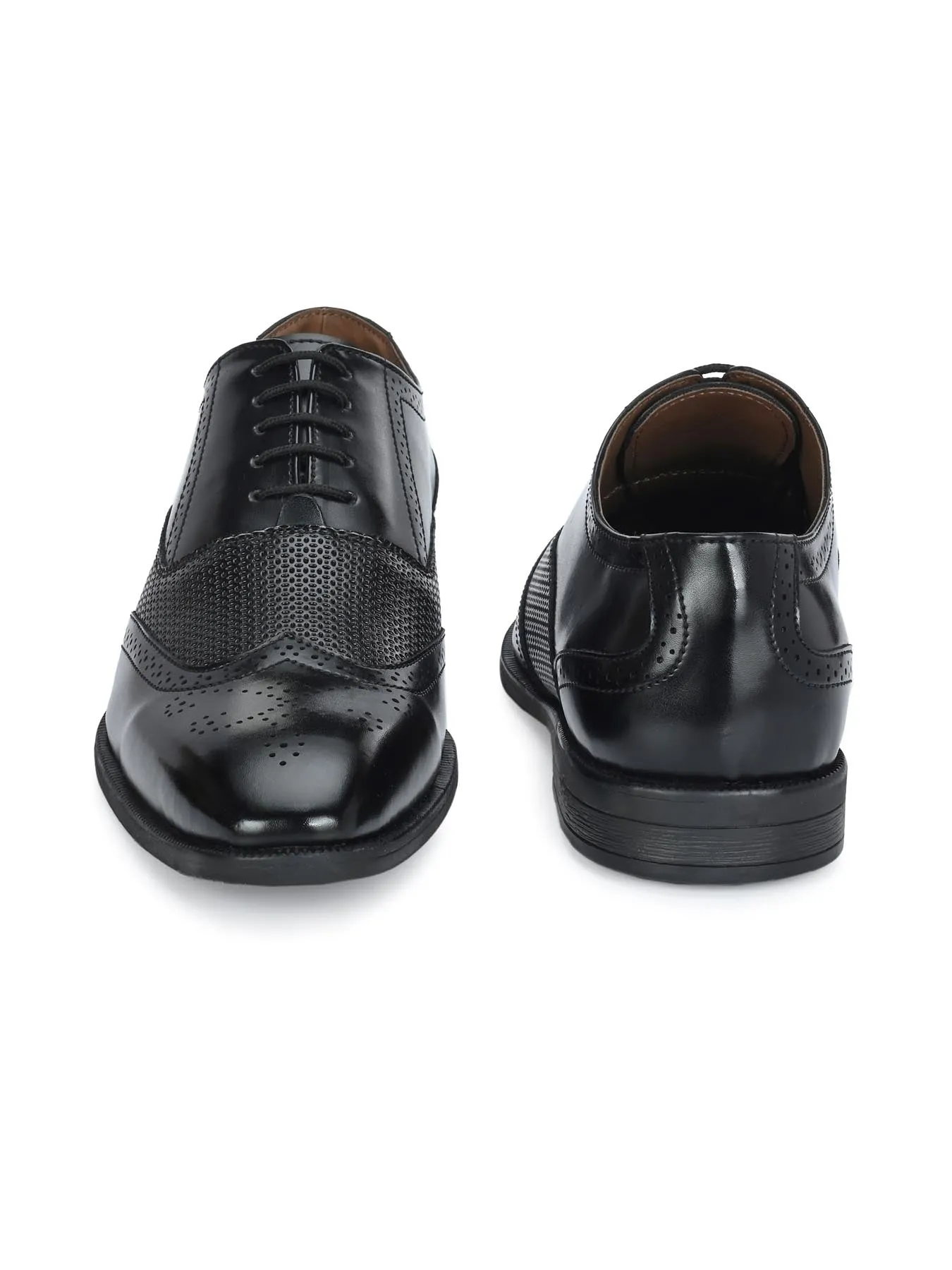 Alberto Torresi Black Formal 594 Brogue Shoes