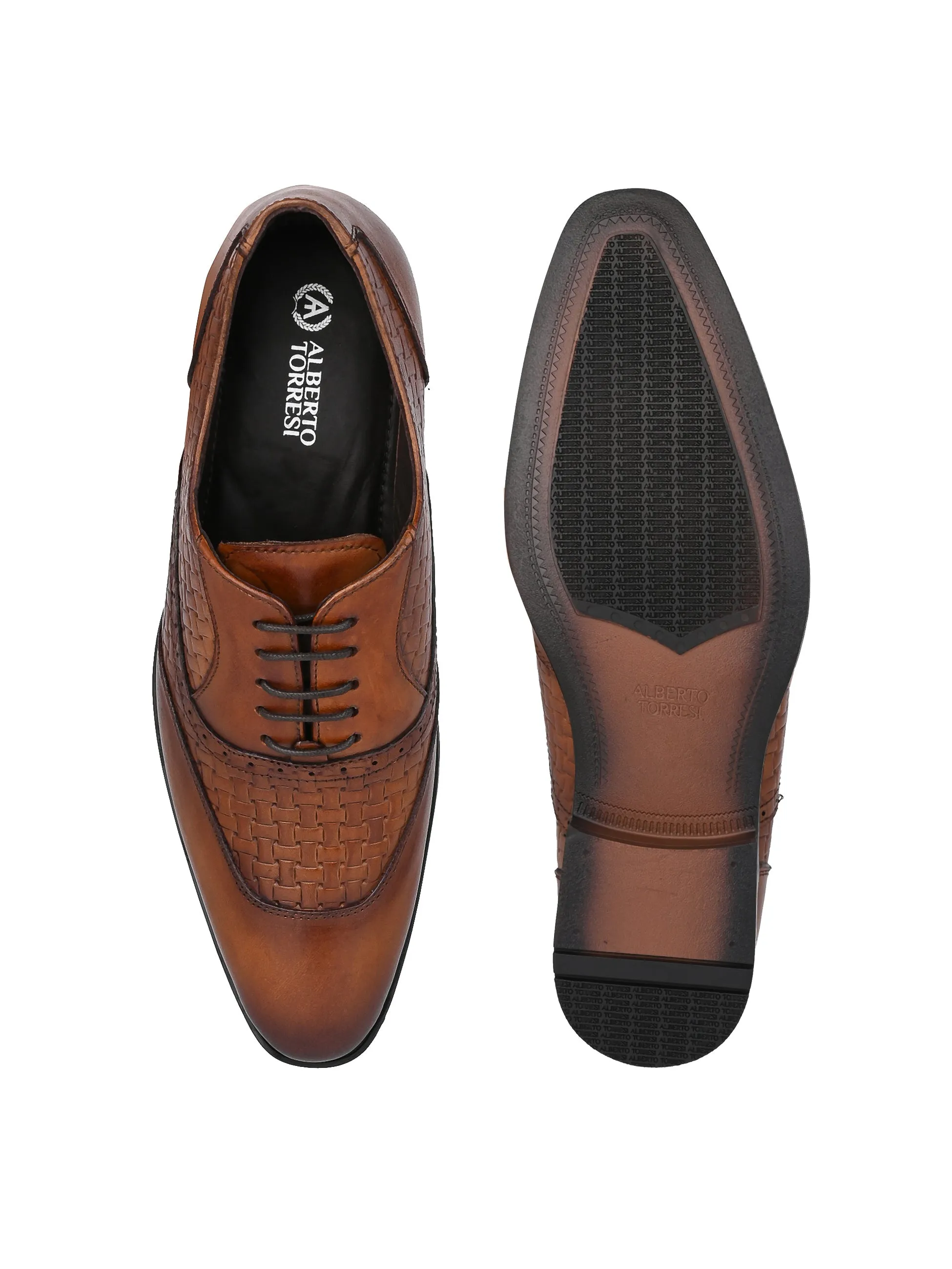 Alberto Torresi Tan Formal Shoe For Men