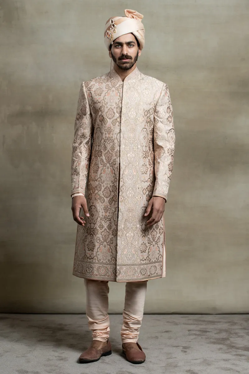 All Over Embroidered Sherwani