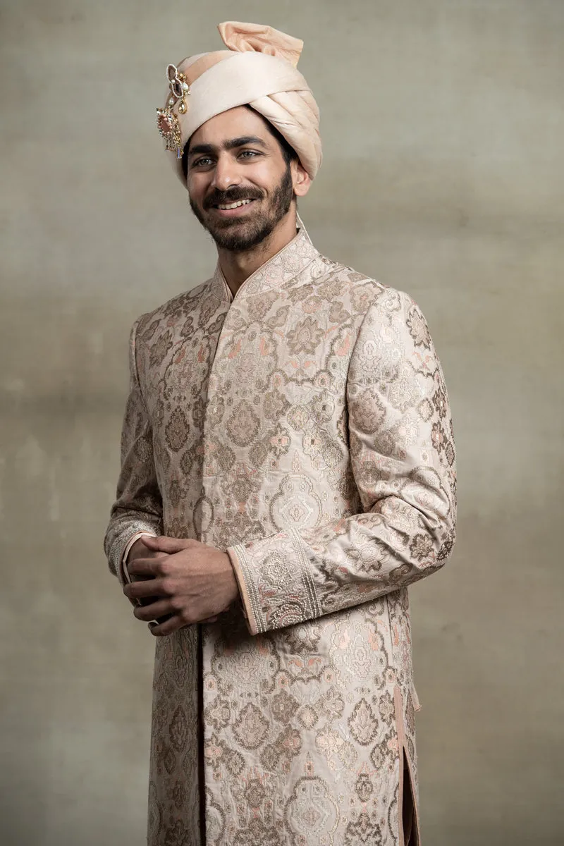 All Over Embroidered Sherwani