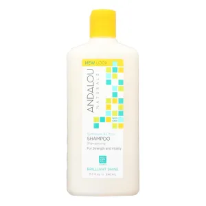 Andalou Naturals Sunflower Citrus Brilliant Shine Shampoo, 11.5 Fl Oz