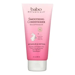 Babo Botanicals Detangling Conditioner - Smooths Tangles with Berry Primrose Extract (6 Oz.)