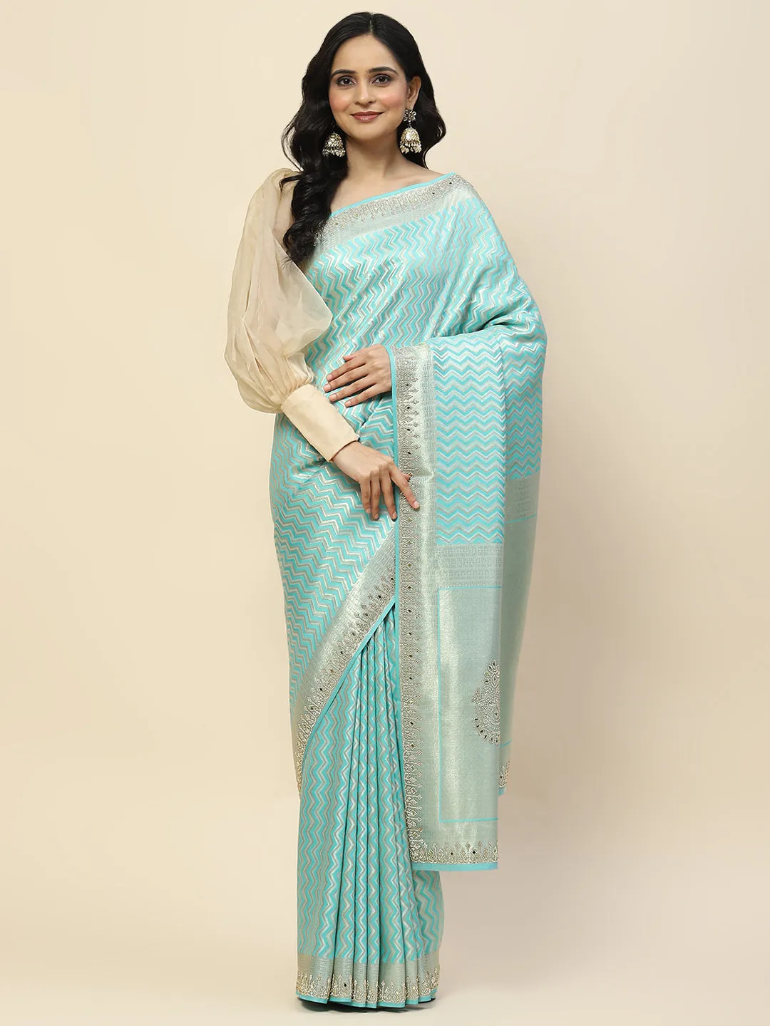 Banarasi Handloom Embroidered Saree