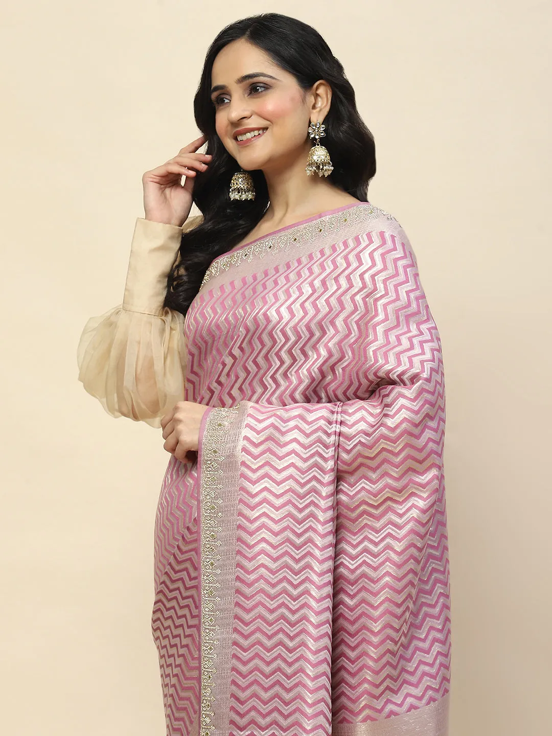 Banarasi Handloom Embroidered Saree