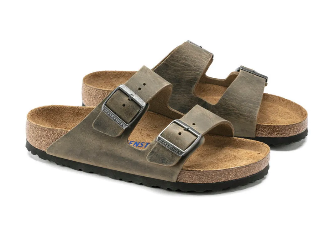 Birkenstock Arizona Oiled Leather Faded Khaki 1019313