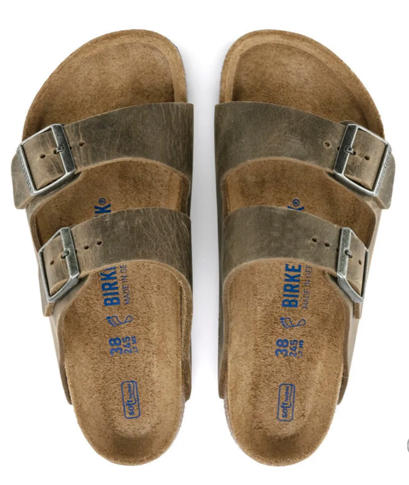 Birkenstock Arizona Oiled Leather Faded Khaki 1019313