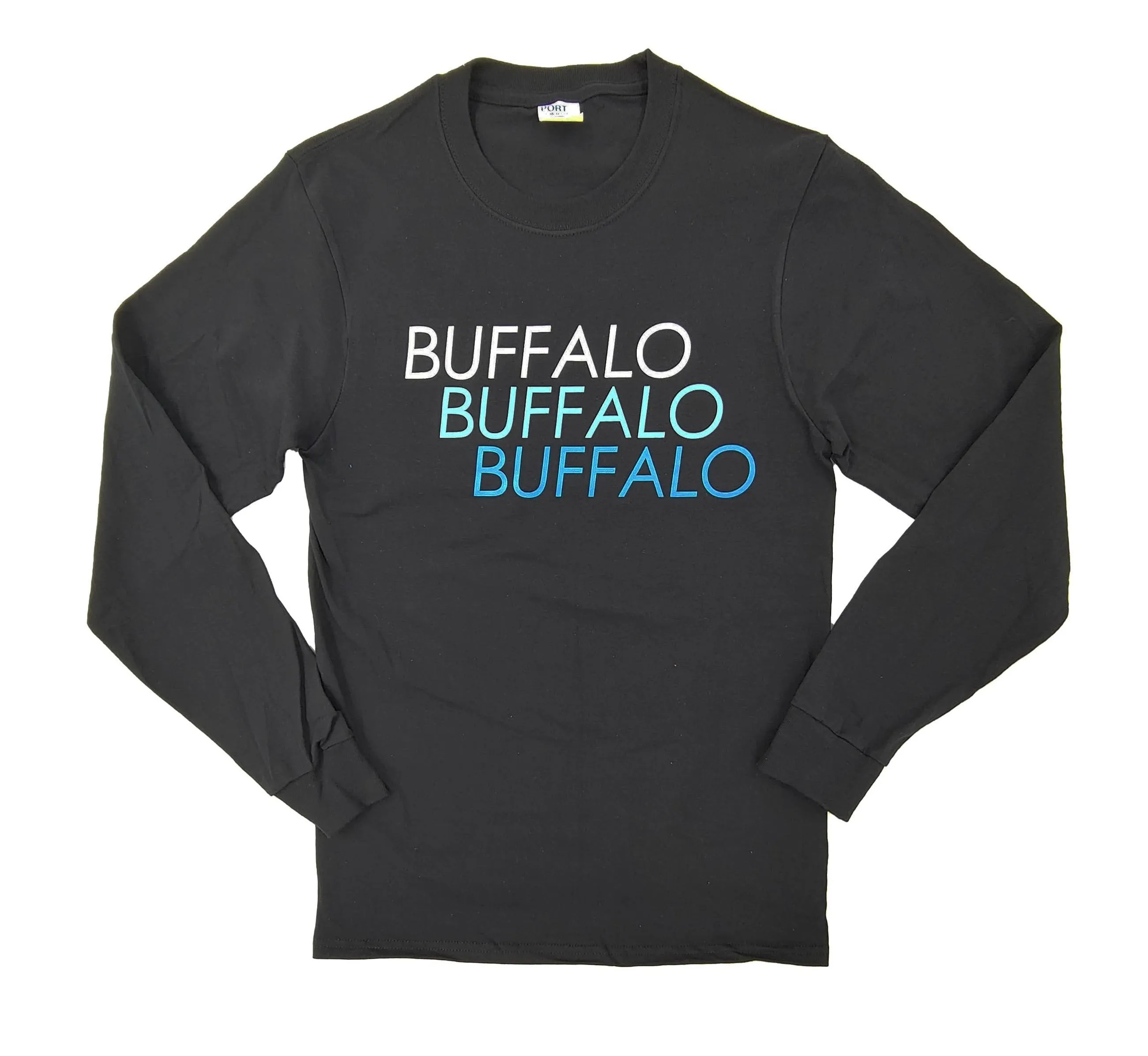 Black BUFFALO Repeat Text LST