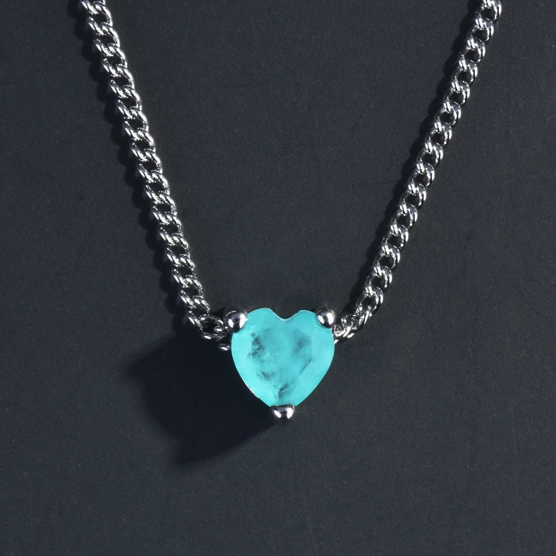 Blue Heart Pendant For Women