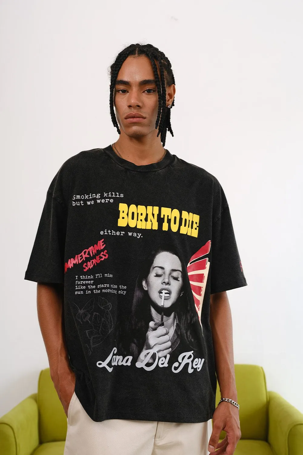 Born To Die Faded Oversized T-shirt