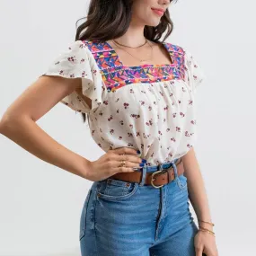 Brandy Embroidered Top