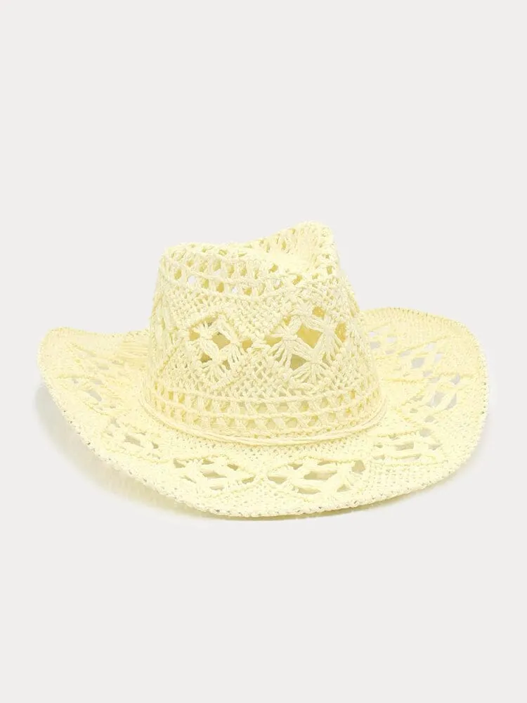 Breathable Hollow Woven Straw Hat