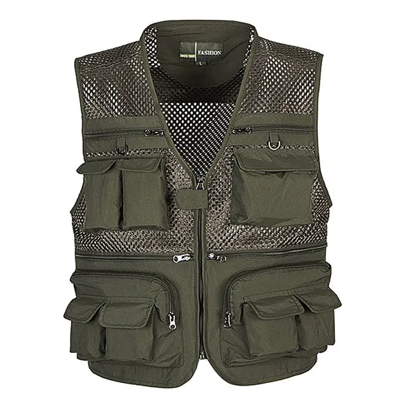 Breathable Mesh Fishing Daily Men's Functional Vest