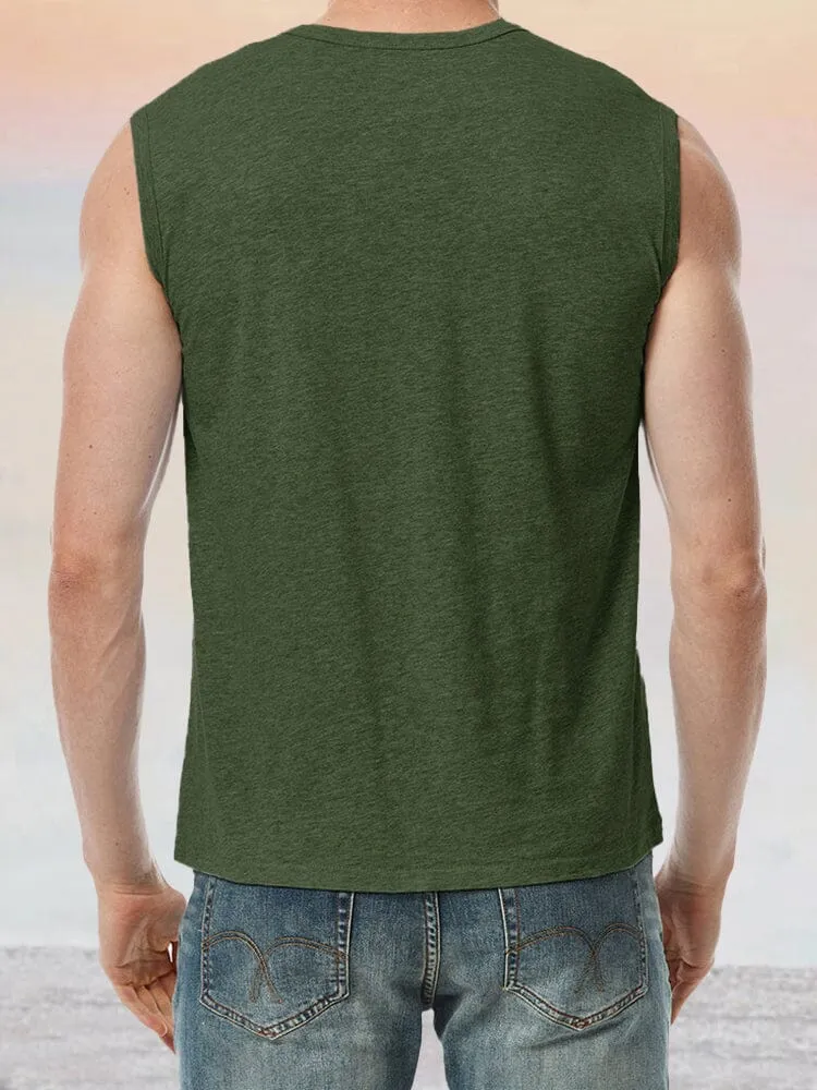 Breathable Solid Gym Tank Top