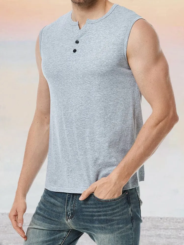 Breathable Solid Gym Tank Top