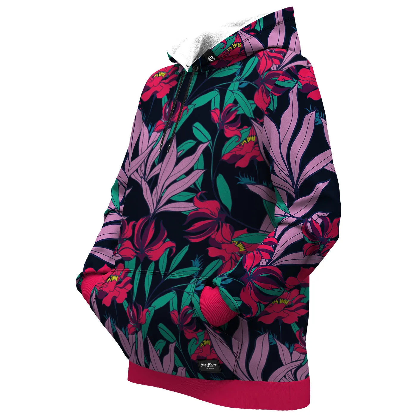 Bright Night Blossom Women Hoodie