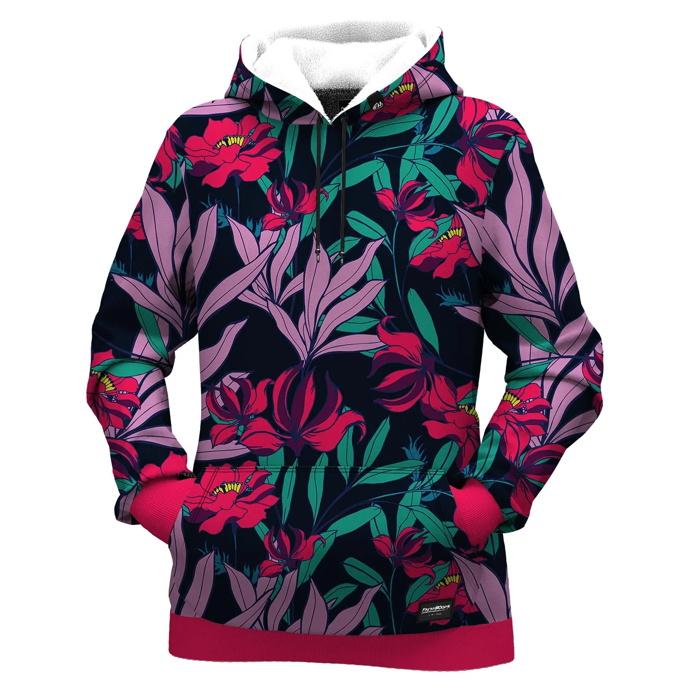 Bright Night Blossom Women Hoodie