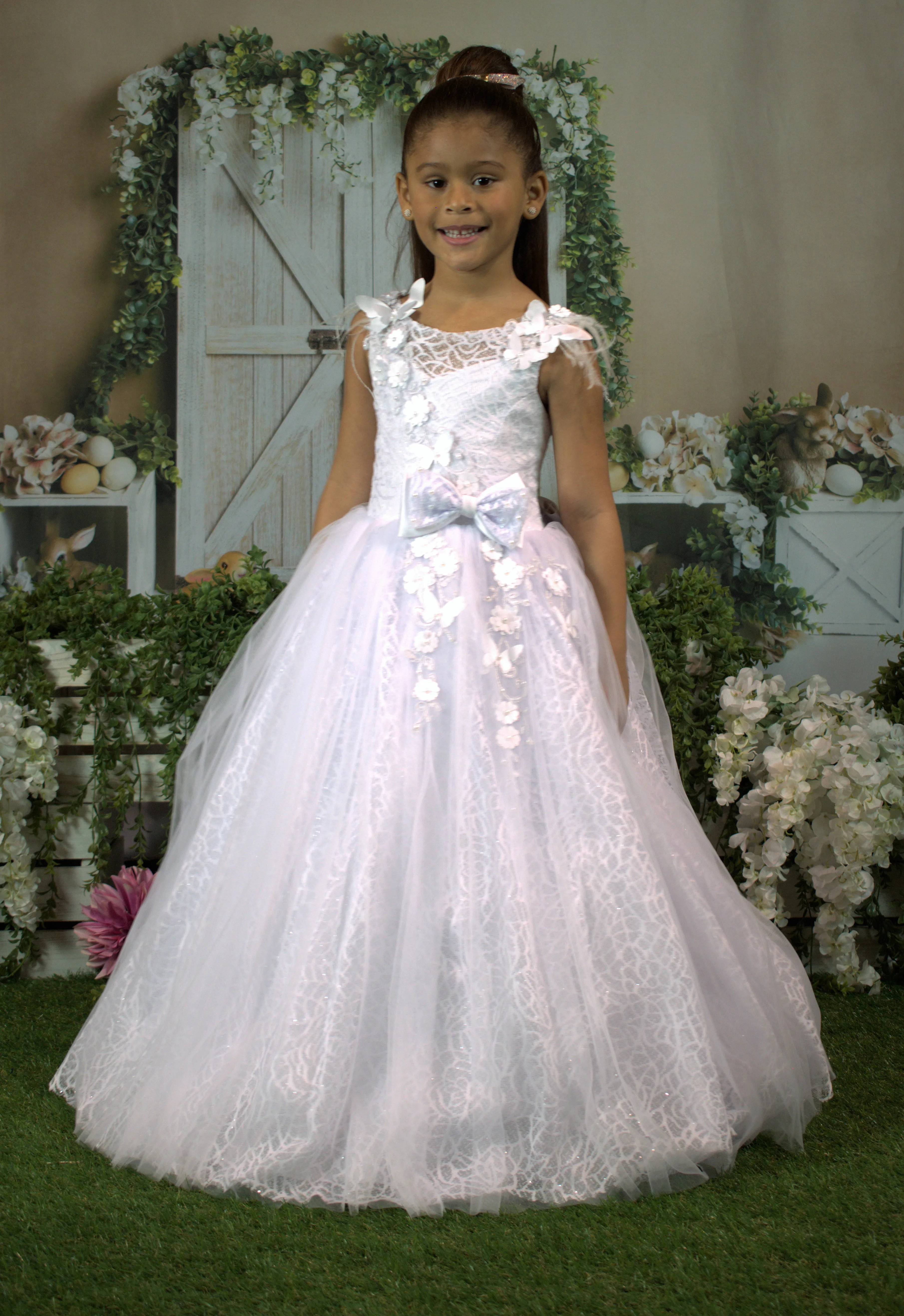 Butterly Princess Girls Formal Dress