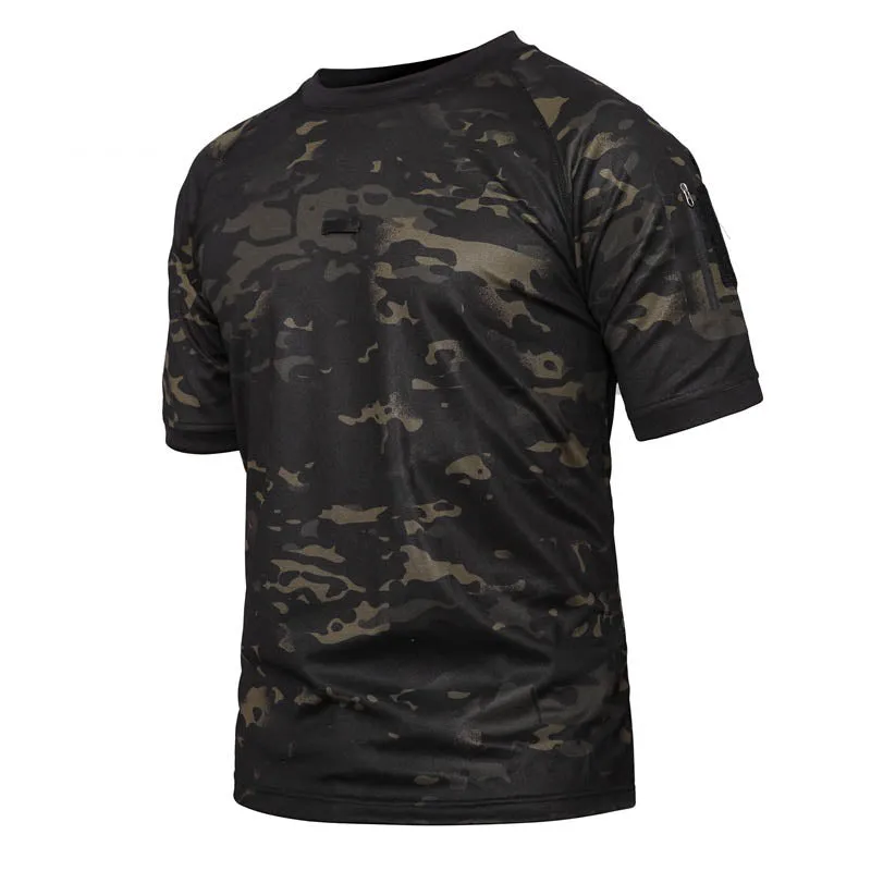 Camo Breathable Round-neck Short-sleeve Men's T-shirt