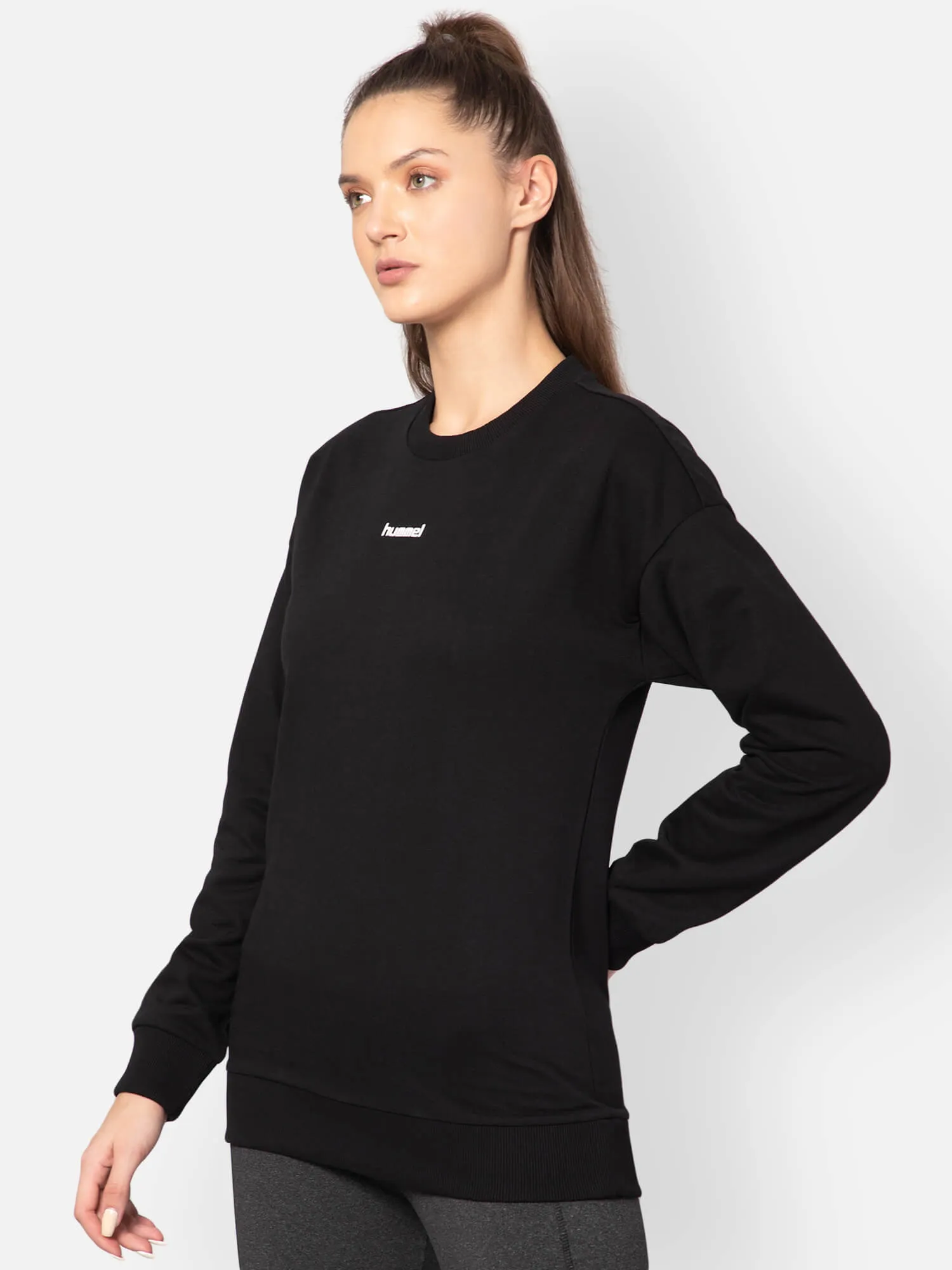 Casoi Women Black Sweatshirt