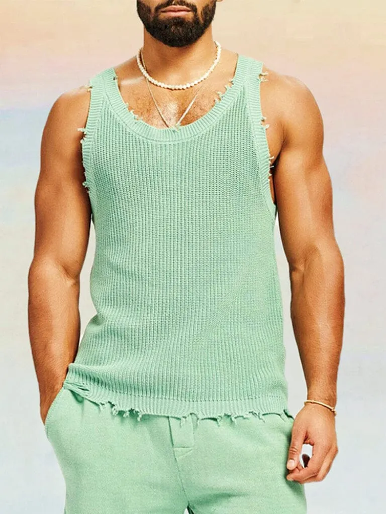 Casual Breathable Knit Tank Top