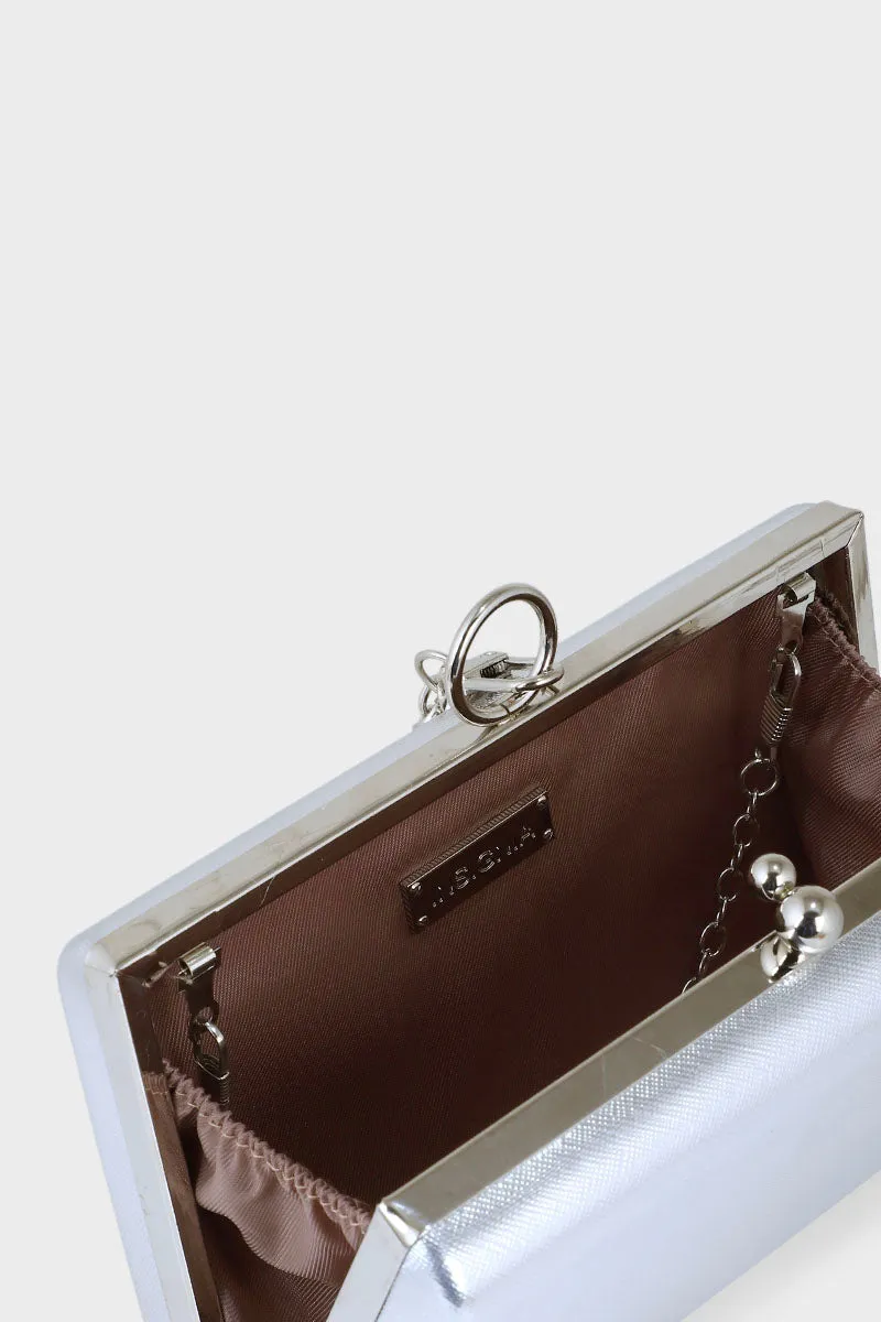 Casual Clutch B21601-Silver