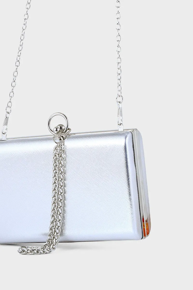 Casual Clutch B21601-Silver