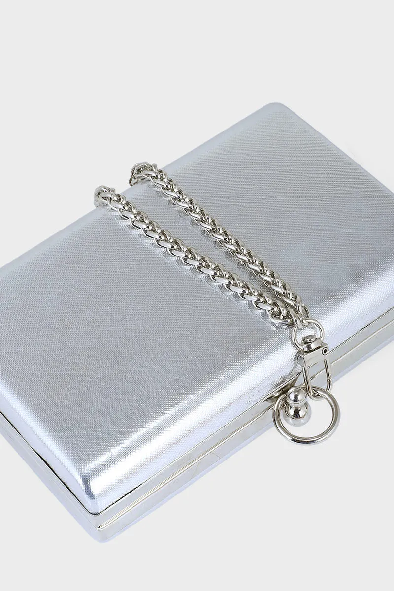 Casual Clutch B21601-Silver