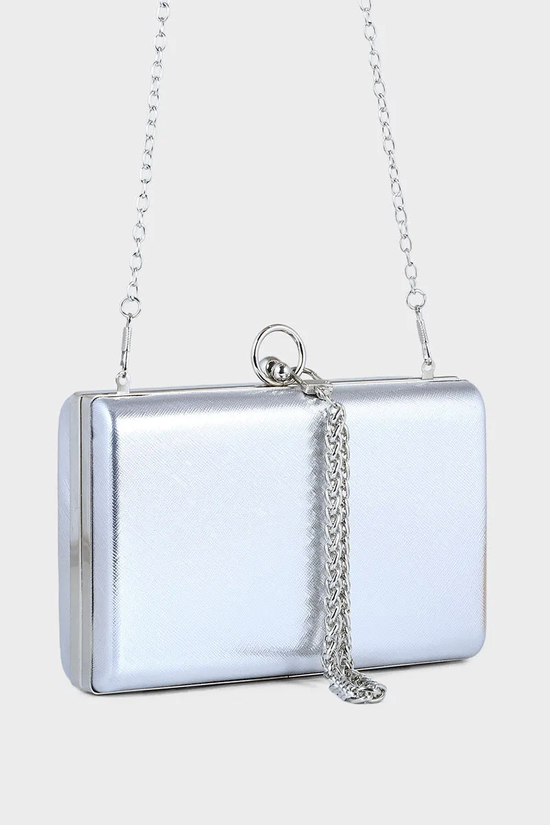 Casual Clutch B21601-Silver