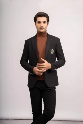 CASUAL COAT SLIM FIT BLACK