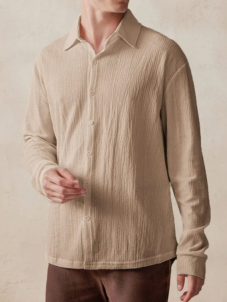 Casual Comfy Textured Shirt