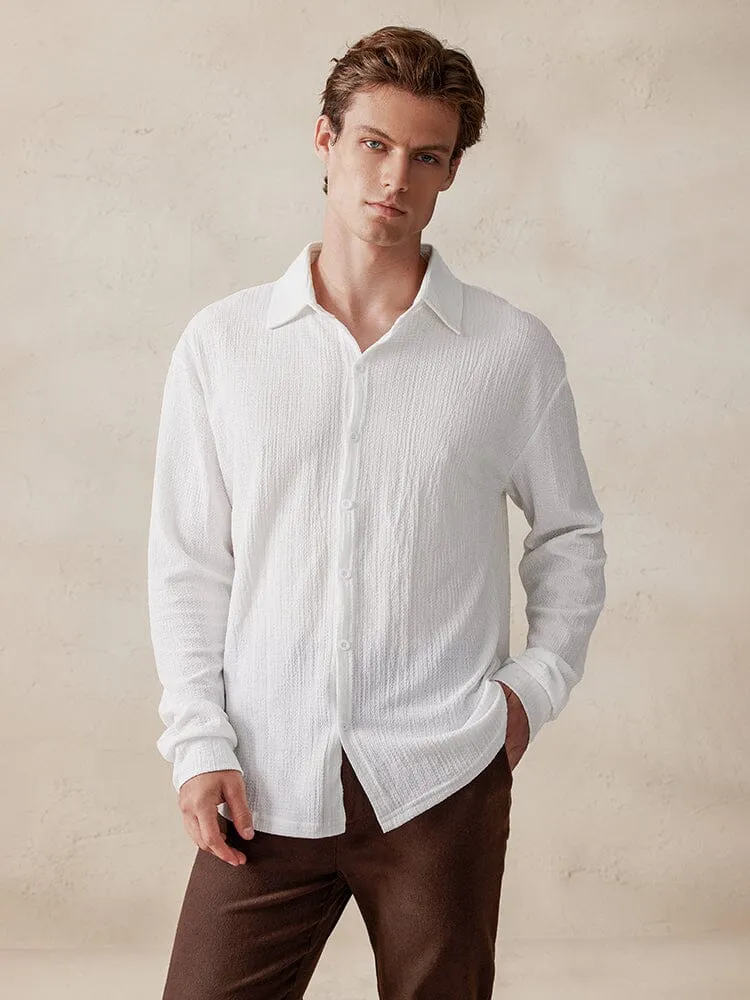 Casual Comfy Textured Shirt