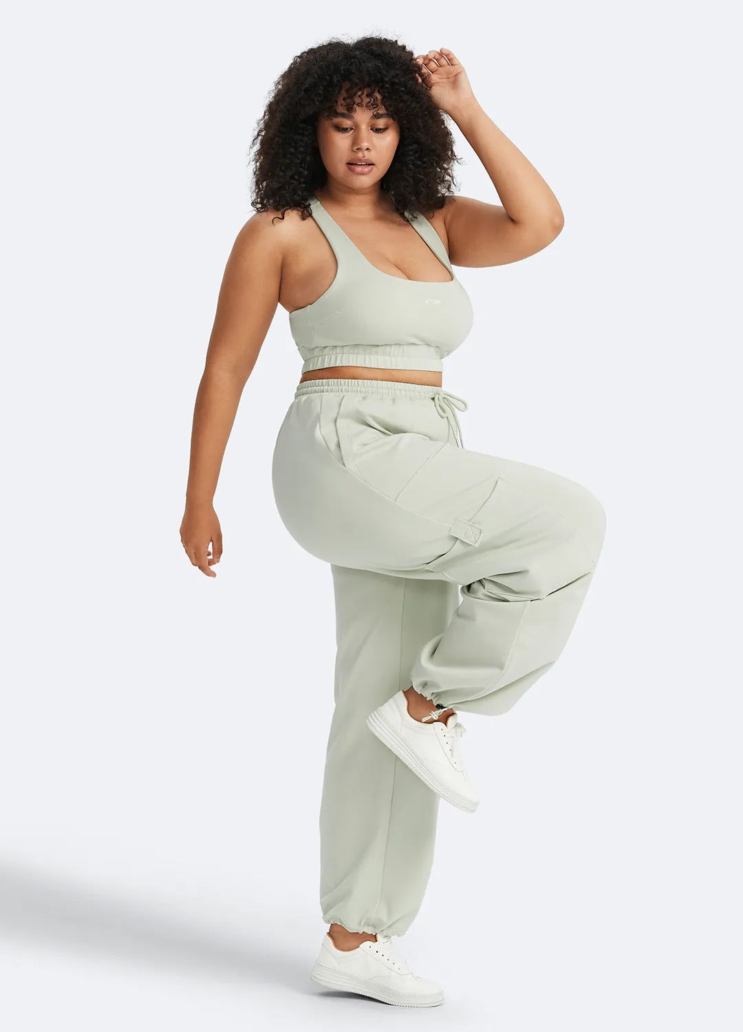 Casual Drawstring Waist Sweatpants