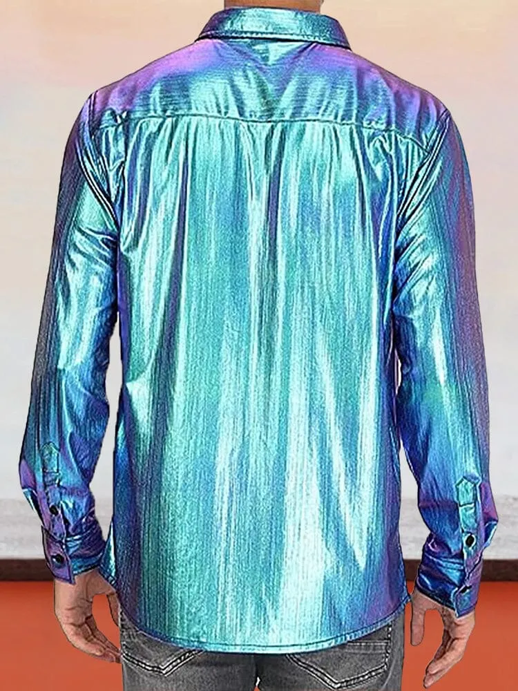 Casual Luxury Shiny Shirt