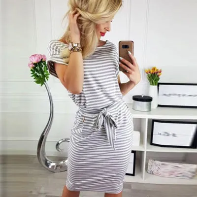 Casual Pockets Short Dress