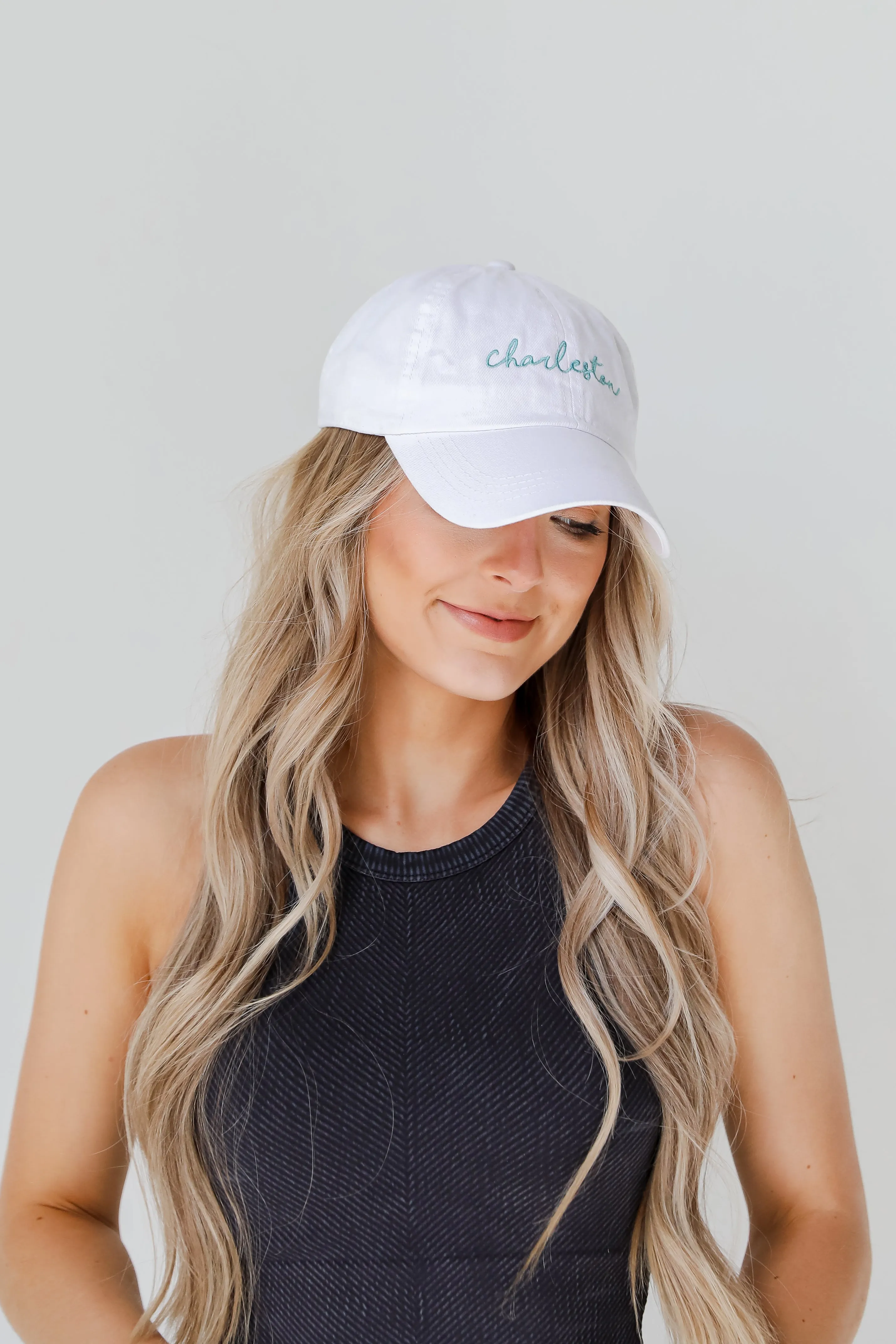 Charleston Script Embroidered Hat