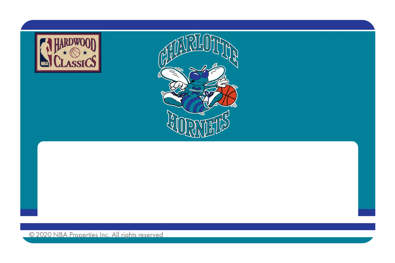 Charlotte Hornets: Away Warmups Hardwood Classics