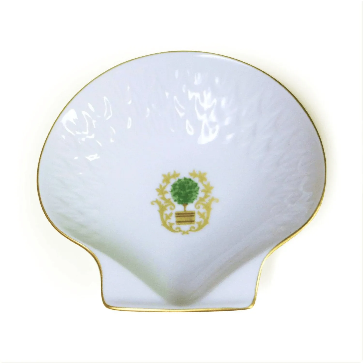 Charlotte Moss White Topiary Shell Dish