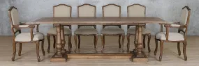 Charlotte Wood Top & Duke 10 Seater Dining Set